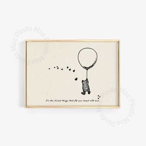 Vintage Nursery Print, Baby Room Quote Print, Neutral Sketch, Light Academia Kids Decor, Antique Illustration Nursery Wall Art, Cute Art