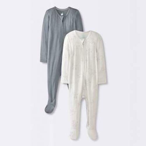 Baby Boys' 2pk Celestial Soft Blend Sleep N' Play - Cloud Island™ Gray : Target