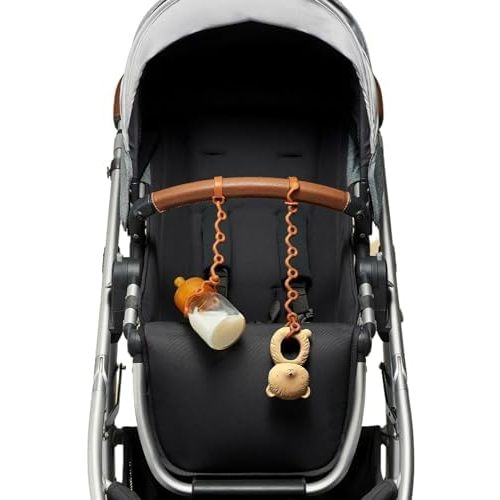 Toy Straps for baby - Keep toy, bottle & pacifier Off The Floor - Great for Stroller, High Chair and Car Seat - 2-Pack