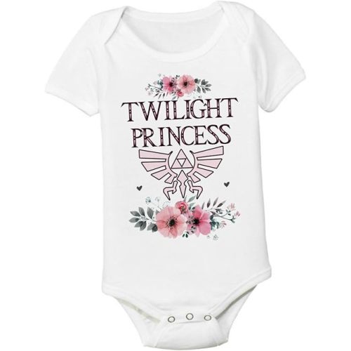 Pretty Twilight Princess 6-12 Months Graphic Baby Bodysuit Onesie Toddler Kids Tshirt Tee Girly Nerd Gamer Mom and Dad Shower Gift TWIPRI612SS
