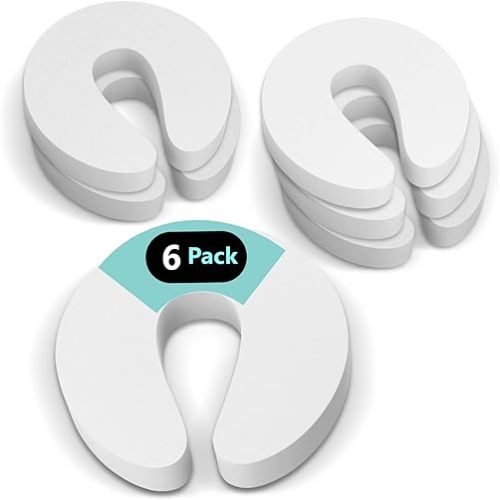 Door Pinch Guard and Door Slam Stopper 6pk. Use Safety Door Guard Made of Soft Foam to Keep Door Open. Serves As a Protector for Kids by Arcleer