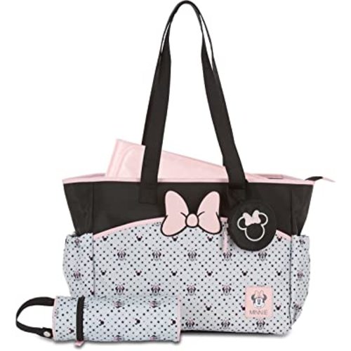 Disney Tote Diaper Bag and Changing Pad, Mickey Mouse Print Large