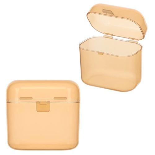 Accmor Pacifier Case, Pacifier Container Can Storage 2 Pacifiers, Baby Pacifier Holder Case for Travel, BPA Free,Brown,2 Pack