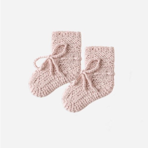 Knit Booties || Rose Speckle – Quincy Mae