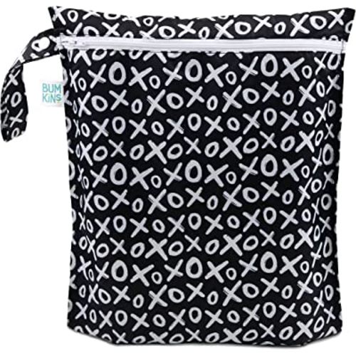 Bumkins Waterproof Wet Bags for Baby, Travel, Swimsuit, Cloth Diapers, Pump Parts, Gym Clothes, Toiletries, Strap to Stroller, Zipper Reusable Bag, Packing Pouch