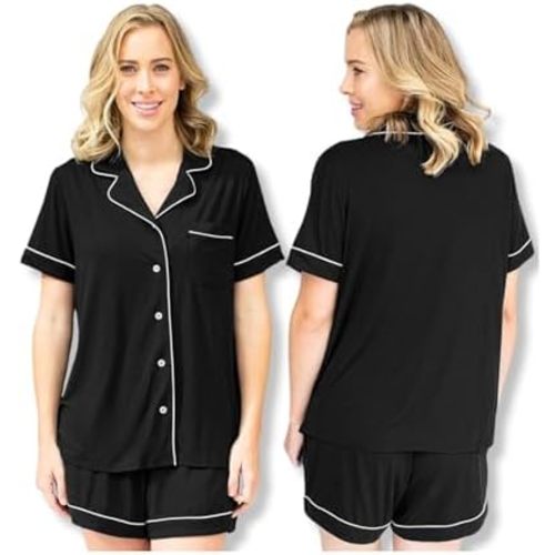 Kindred Bravely Clea Classic Short Sleeve Maternity & Nursing Pajama Set
