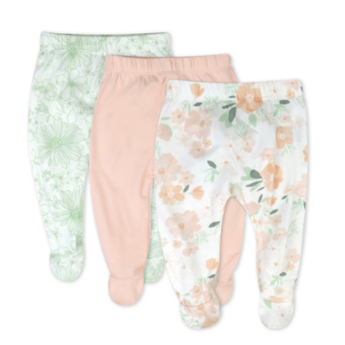 3-Pack Organic Cotton Footed Pants | Honest Baby Clothing