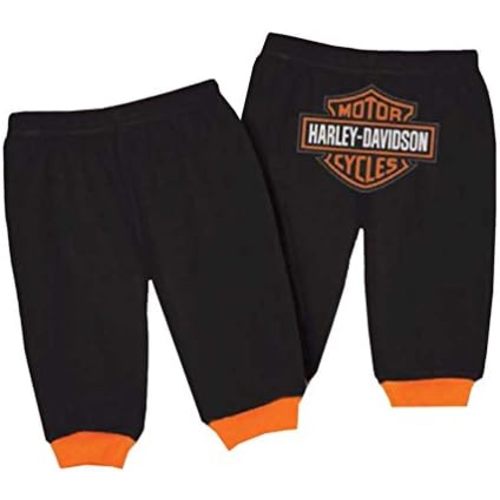 Harley-Davidson Baby Boys' Interlock Bar & Shield Logo Pants, Black 4050601