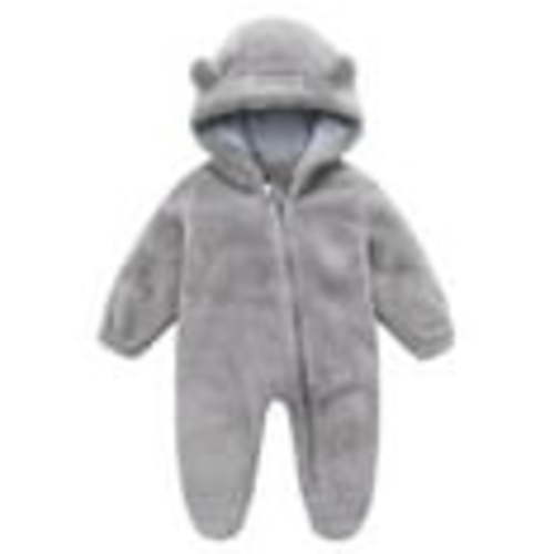 purcolt Baby Days savings!Newborn Baby Girls Boys Cute Bear Fleece Footie Bunting Snowsuit Toddler Infant Hooded Plush Footed Jumpsuit Romper Winter Fall Warm Coat Outfits On Clearance