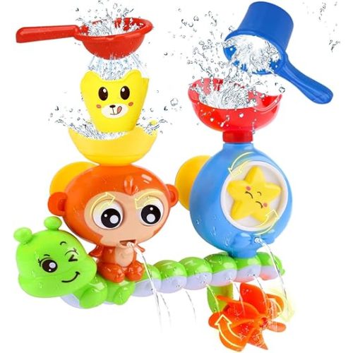 Bath Toys for Toddlers 1-3 Age 1 2 3 4 Year Old Boys Girls Toddler Bath Tub Toys for Kids Baby Infant Water Bath Tub Toys