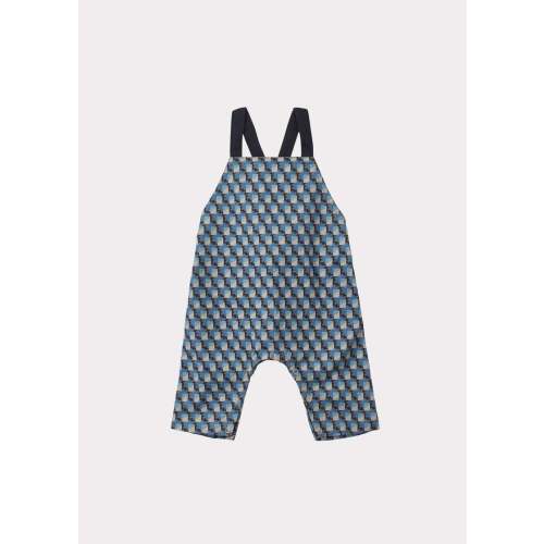 Kids Caramel RILEY BABY COTTON ROMPER - GEO PRINT | Garmentory