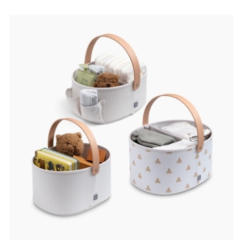 Used Fabric Storage Bins with Handle