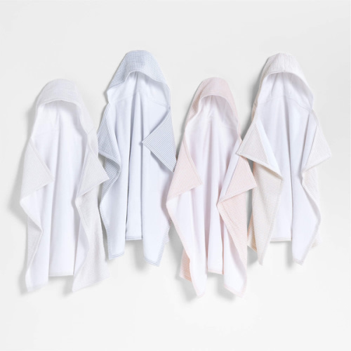Personalized Baby's First Pink Organic Hooded Baby Towel