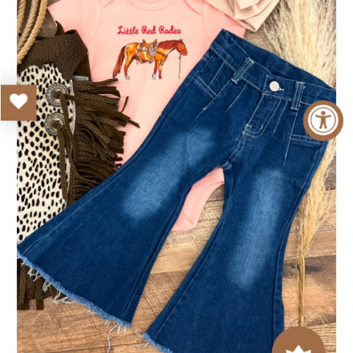 Western Little Minis Denim Flare