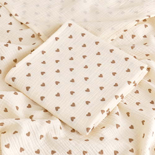 Kraoden Newborn Double Layer Gauze Bath Towel, Super Absorbent, Soft and Breathable Baby Bath Towel, Multifuntional Use as Swaddle, Blanket, Nursing Towel
