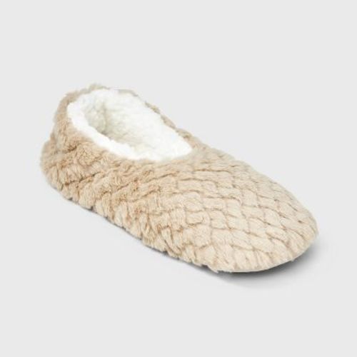 Women's Faux Fur Cozy Pull-On Slipper Socks with Grippers - Auden™