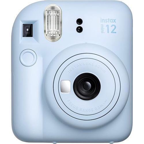 Fujifilm Instax Mini 12 Instant Film Camera, Pastel Blue