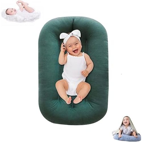 Baby Lounger for Infants 0-12 Months, Bionic Design Baby Nest Sleeper Baby Lounger Soft Organic Cotton Breathable Lounger
