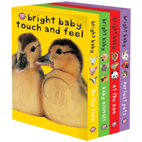 Bright Baby Touch & Feel Boxed Set: On the Farm, Baby Animals, At the Zoo and Perfect Pets by Roger Priddy, Hardcover | Barnes & Noble®
