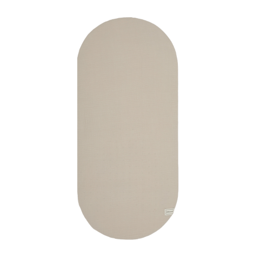 Beige Muslin Fitted Sheet