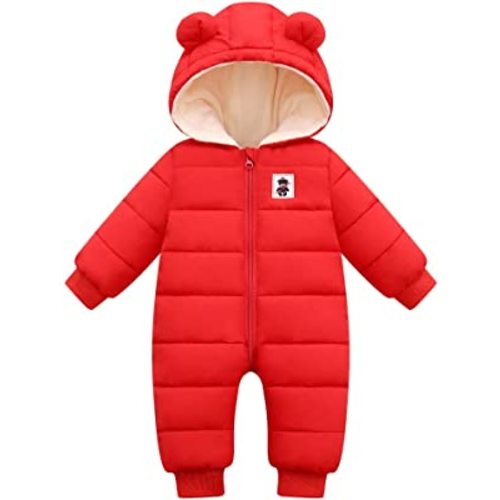 Cute Baby Boys Snowsuit New Born baby girls Winter Coat Toddler Clothes