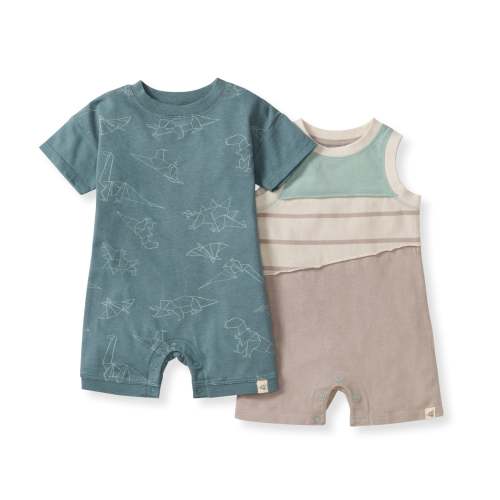 Origami Dinos Baby Boy 2 Pack Romper Set – Burt's Bees Baby