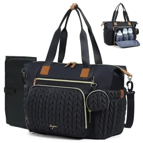 Diaper Bag Tote, Large Diaper Bags Waterproof, Hospital Bag for - TikTok Shop