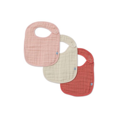 3-Pack Classic Cotton Muslin Bibs