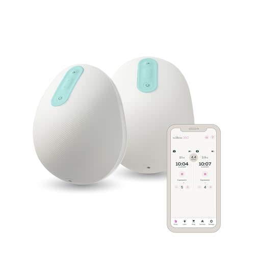 Willow 360 Wearable Double Electric Breast Pump - Wireless App Control Breast Pump with Smart Technology - The only Leak-Proof in Bra Breast Pump