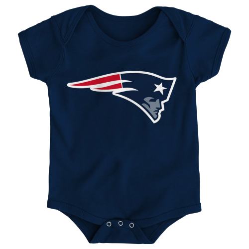 Newborn & Infant New England Patriots Navy Team Logo Bodysuit