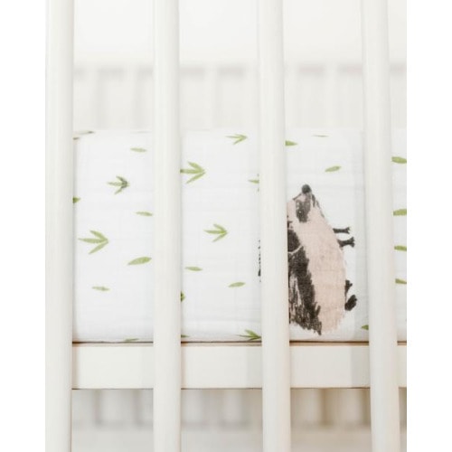 Little Unicorn Cotton Muslin Crib Sheet - Hedgehog