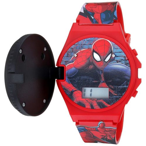 Marvel Spider-Man Kids Watches – Digital Display, Interactive Features, Adjustable Strap, Vibrant Spider-Man Graphics, Durable for Active Kids