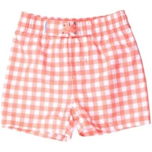 RUGGEDBUTTS Boys UPF50+ Sun Protection Gingham Swim Trunks