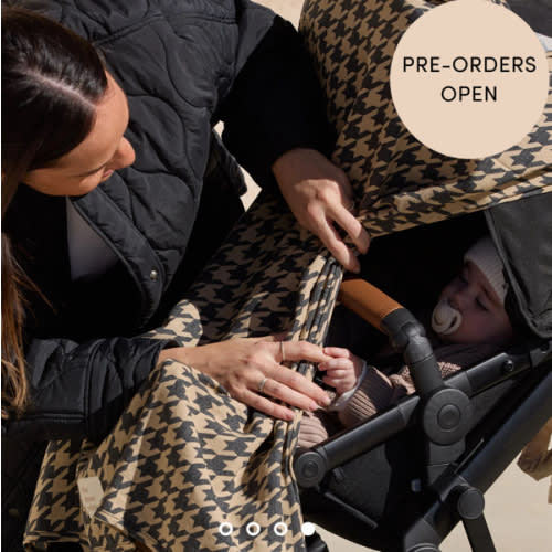 Black Houndstooth Linen Baby Blanket