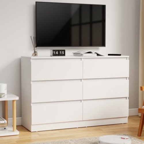 Hommpa Modern LED Bedside Table with Automatic Sensor Light, Adjustable 3-Color Light for Bedroom, White