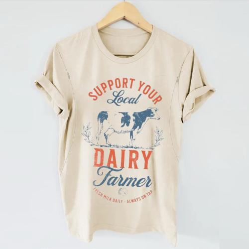 Support Your Local Farmer Breastfeeding T-shirt