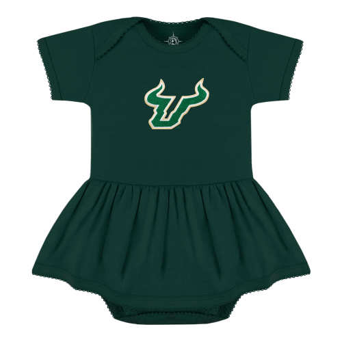 South Florida Bulls Picot Bodysuit Dress | College Baby