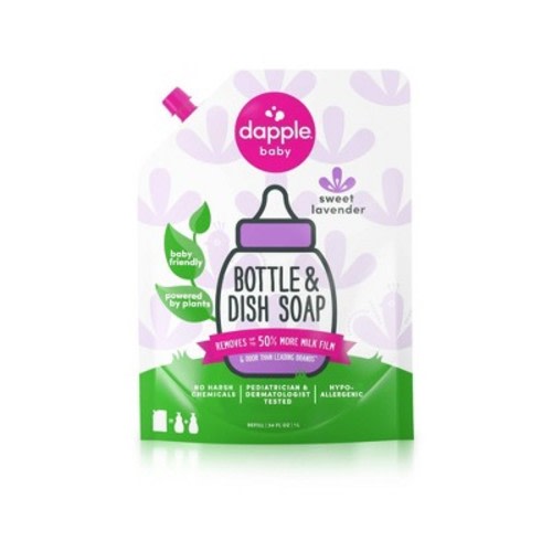 Dapple Bottle And Dish Liquid Soap Refill - Lavender - 34 fl oz