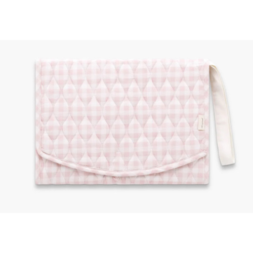 Portable Changing Pad - Pink Gingham | Gooselings