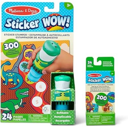 Melissa & Doug Sticker Wow! Dinosaur Bundle