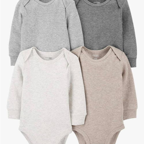 Simple Joys by Carter's Unisex-Baby 4-Pack Long-Sleeve Thermal BodysuitBodysuit