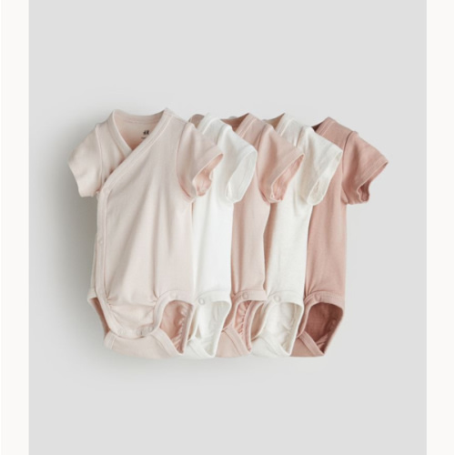 5-pack Cotton Bodysuits - short sleeve