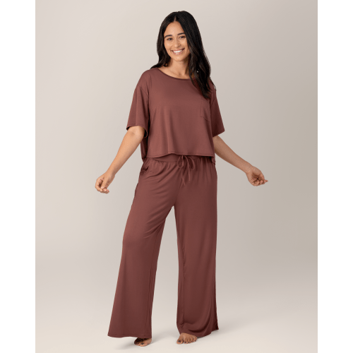 Aria Bamboo Casual Lounge Pant | Redwood