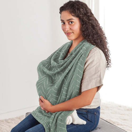 Breastfeeding Boss™ A Multitasking Must-Have for Nursing, Swaddling & More - Sage Mudcloth