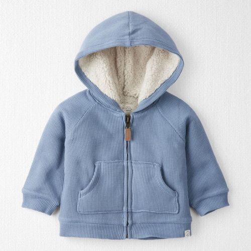 Blue Baby Sherpa Lined Jacket Made with Organic Cotton | Carter’s Oshkosh Canada