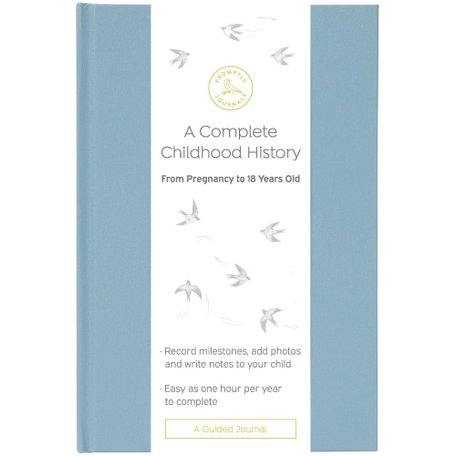 A Complete Childhood History: From Pregnancy to 18 Years Old (Dusty Bl – Promptly Journals