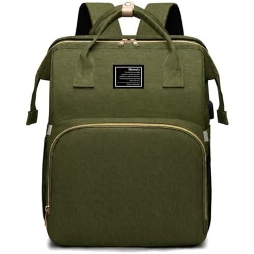 houscly Diaper Bag Backpack with Changing Station, 25L Large Capacity