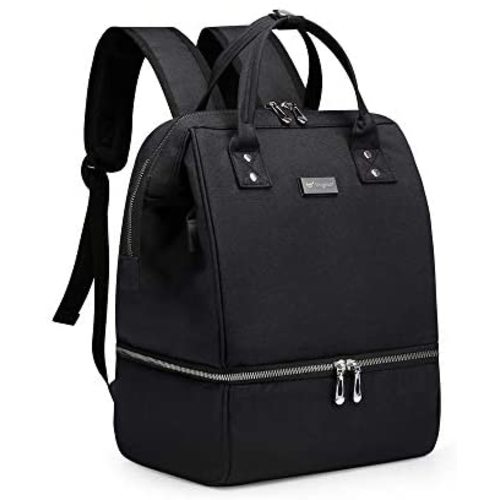 Breast Pump Bag Backpack, GOGOSO Pumping Bags with Cooler for Work Mom Breast Pump Carrying Diaper Bag Baby Shower Gifts(No Include Ice Pack)