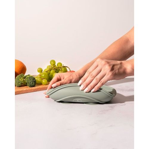 Hippypotamus Toddler Plates with Suction - Baby Plates - 100% Food-Grade Silicone Divided Plates - BPA Free - Dishwasher Safe - Set of 3 (Sage/Blush/Nude) - Sage / Blush / Nude