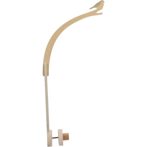 Bird Shape Crib Mobile Arm for Boys and Girls 71cm/28in Wooden Adjustable Baby Crib Mobile Hanger Nusery Decor Room Safe Holder